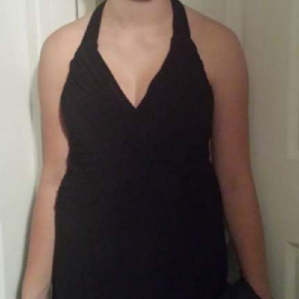 B. Darlin little black dress size S crisscross